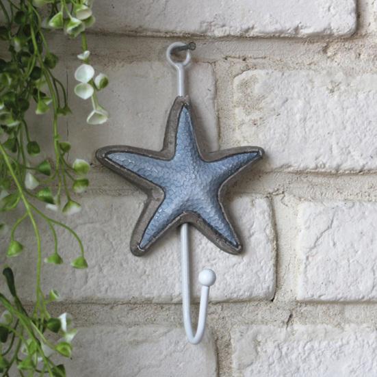 Wooden Wall Hook, Mediterranean Style Decorative Coat Hook, Sturdy Durable Wall Hanger for Home Decor Keys Umbrellas Scarves