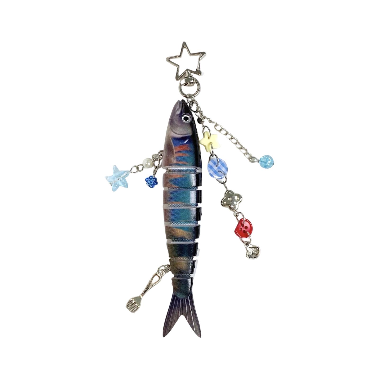 

Fish Pendant Fashion Accessory Fish Keyring Resin Texture Key Pendant Perfect for Youthful Adults and Friend Present