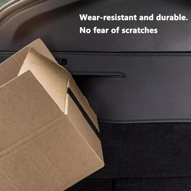 For Tesla Model Y Rear Trunk Both Side Guards Pad PU Leather Trunk Surface Corner Protective Cover Cargo Liner Anti Dirty Pads