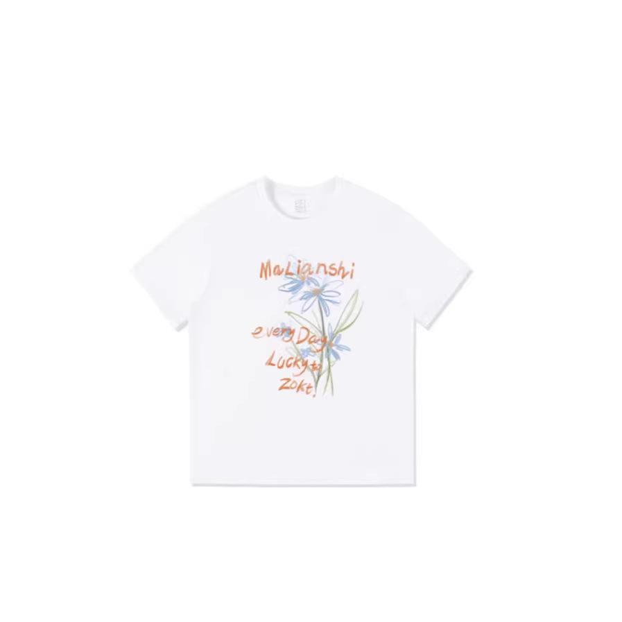 Pure Cotton American White Short-sleeved T-shirt Women's Summer New Loose Large Size Fat MM Design Sense Niche Trendy Top