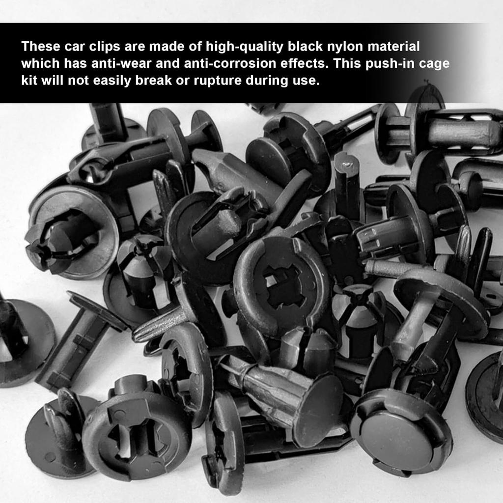 120Pcs Retainer Clips Push Type Fasteners 6.8Mm 8Mm 9Mm 10Mm - Expansion Screws Replacement Kit With Remover Tool Bumper Push Rivet Clips Compatible