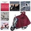 Thickened & Extended Electric Bike and Motorcycle Raincoat for Helmet Use