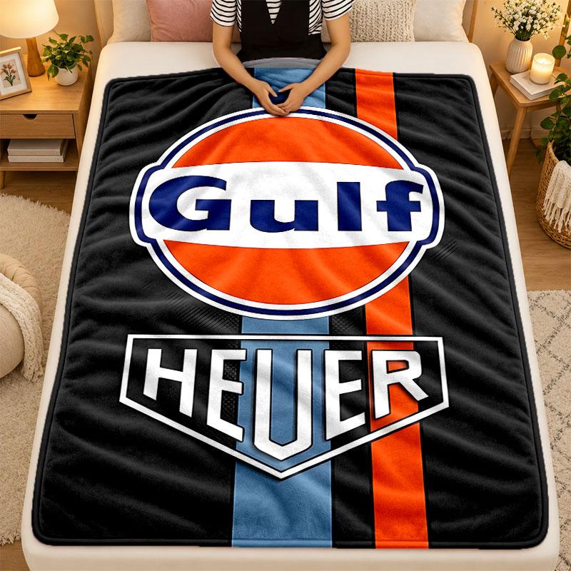 Flanell-Decke Gulf Warm Weiche Überwurfdecke für den Innenbereich Sofa Bett Wohnzimmer
