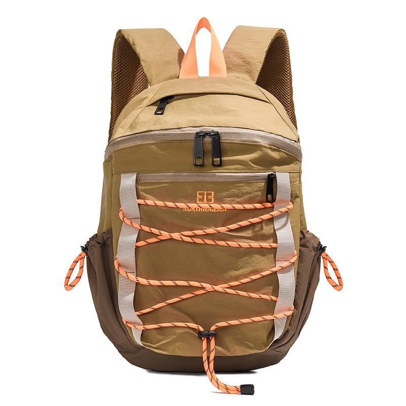 

Solid Tie Color Rope Backpack Large Capacity Storage Student Sports Travel