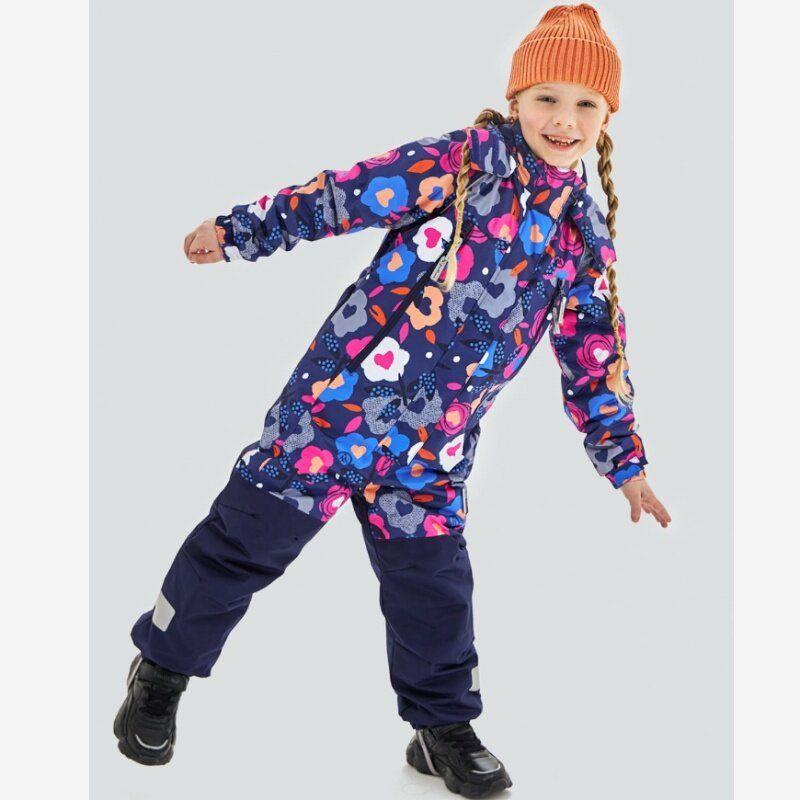 Exported to Northern Europe, Russia, Finland, Thin Cotton Windproof, Waterproof, Snowproof Children's One-Piece Ski Suit, Winter Model