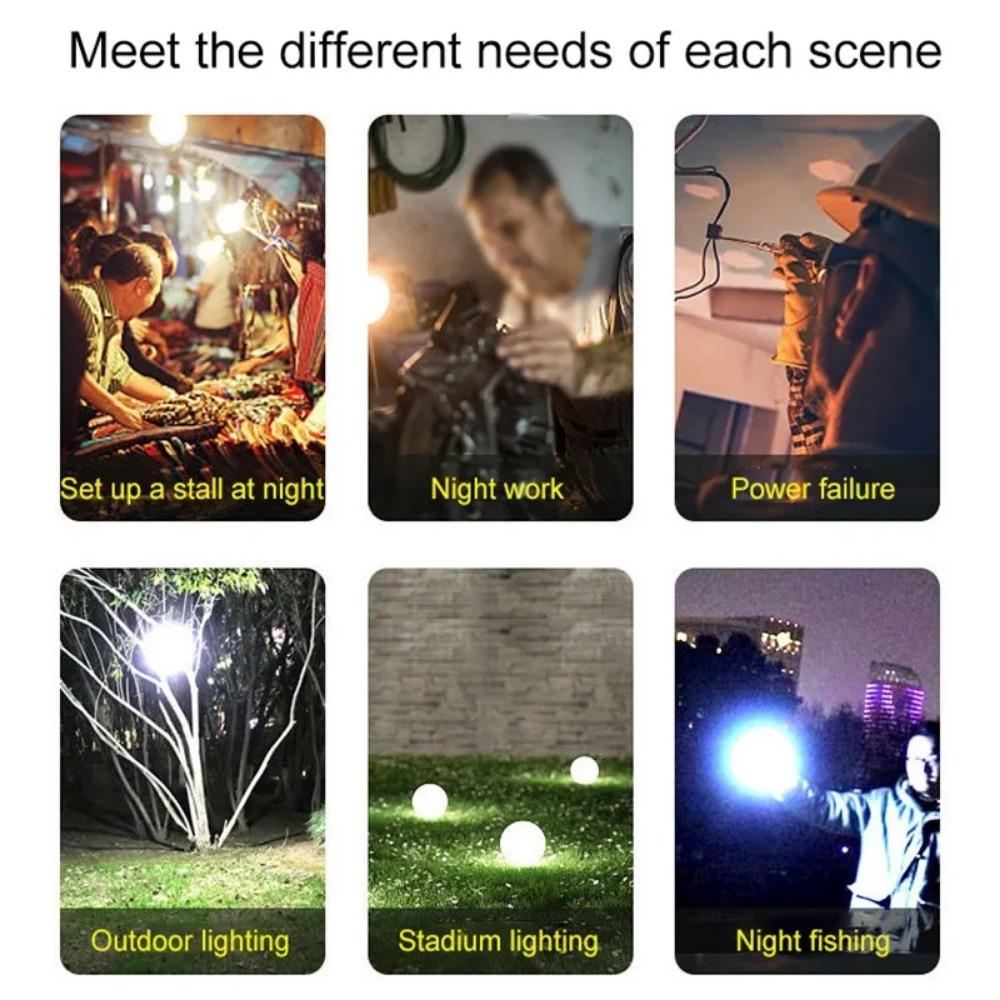 3000MAH Outdoor Emergency Light Bulb Field Camping USB Rechargeable LED Bulb Waterproof Flash Light Blackout Portable Light