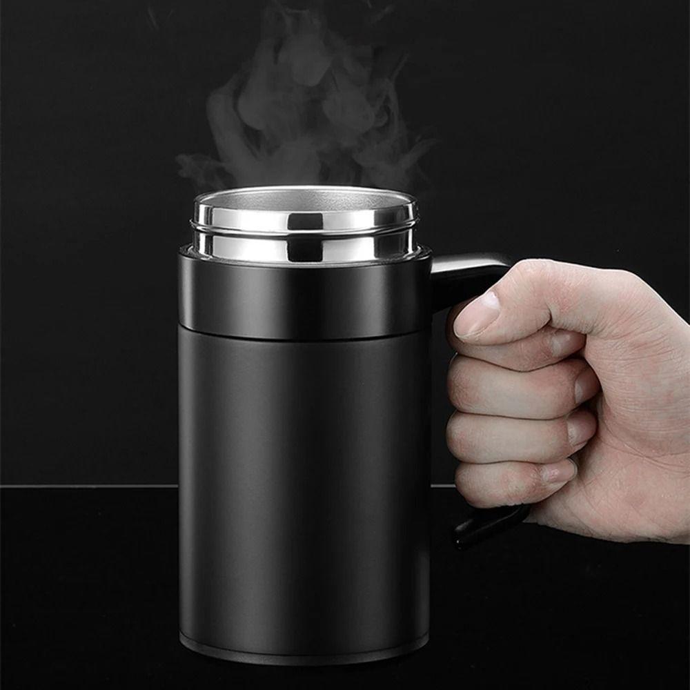 304 Stainless Steel Thermal Coffee Mug Handle Heat Preservation Cup Tea Tumber  Household