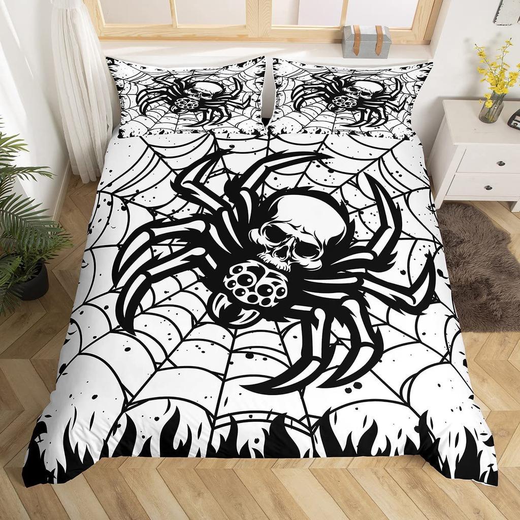 Pastel Pumpkin Bedding Set Spooky Pastel Halloween by patricia_lima - Spooky Ghosts Cotton Sateen Duvet Cover OR Pillow Shams