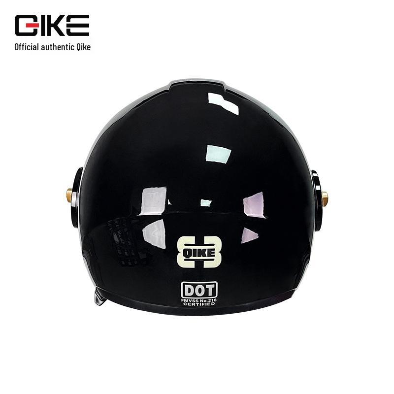 Men's Retro Motorcycle Helmet, 3C Certified, All-Season, Autumn/Winter, Half Helmet for Electric Vehicles
