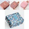 Chic Floral Nylon Zipper Women Makeup Bag And Stylish Cosmetic Case Organizer