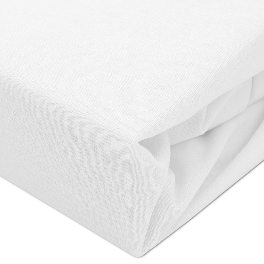 60x120 Fitted Sheet Protector, White Bed Pad