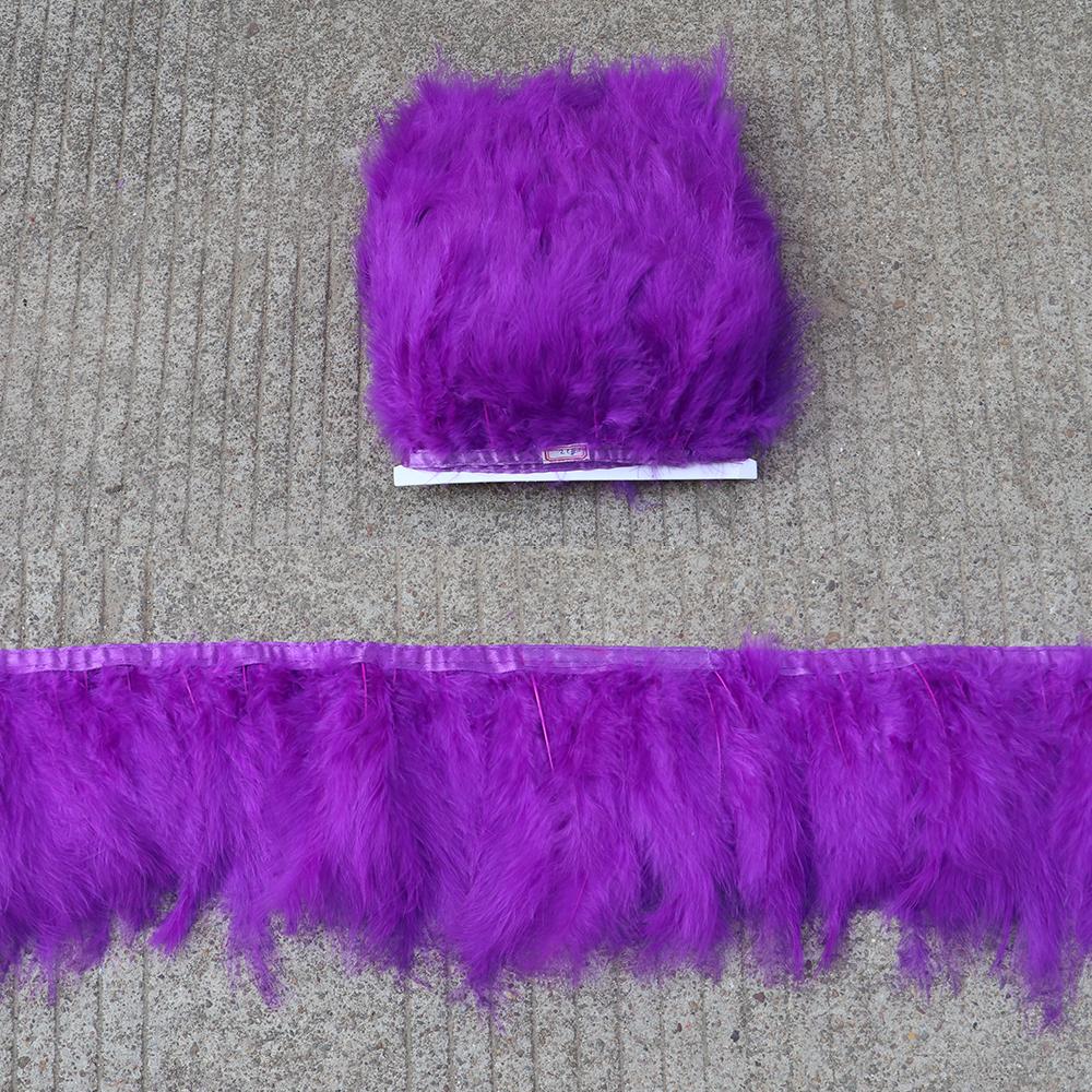 Feather1 Meter soft Marabou Feathers Trim fringe 10-15cm Turkey feather Ribbon for Crafts Clothing Wedding Decoration Sewing Plumes