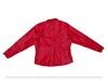 Handmade Lambskin Genuine Soft Stylish Casual Formal Women's Shirt Red Leather