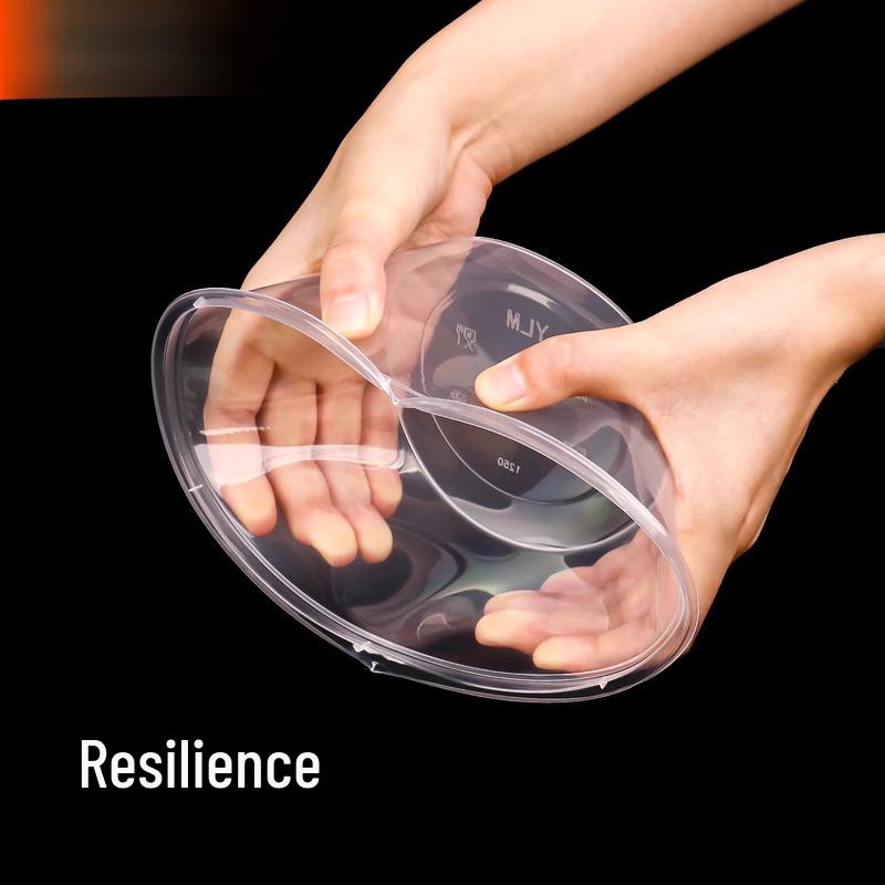 Disposable Round Plastic Food Containers with Lids