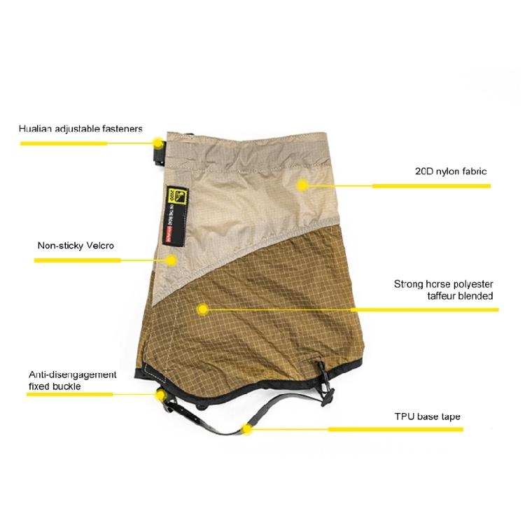 Outdoor Waterproofed Leg Armors Winter Outdoor Shoe Protective Leg Cover for Backpacking Mountaineering Trip