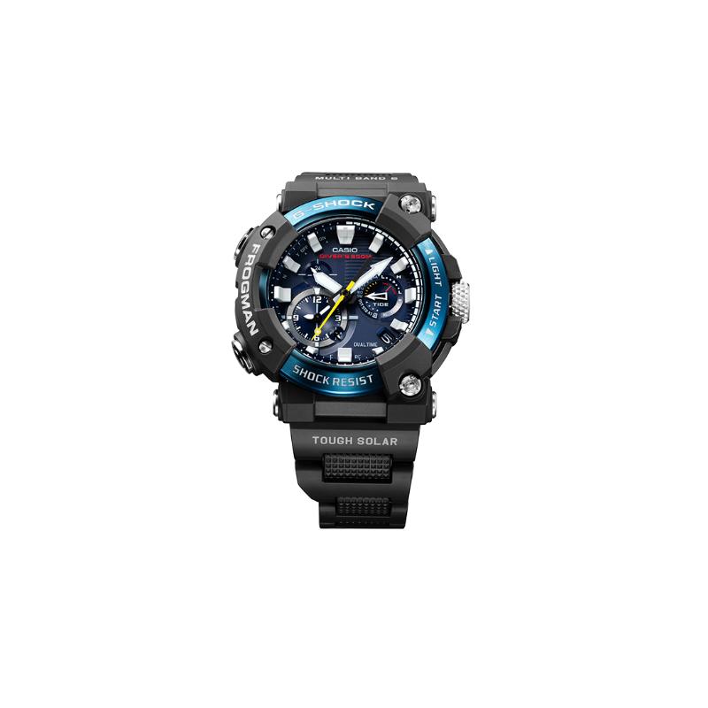 Casio Seria MASTER OF G-SEA Master of G FROGMAN Seria Marină Rezistent la Apă 200m Mișcare cu Cuarț Curea din Rășină Ceas Japonez și Coreean GWF-A1000C-1APR