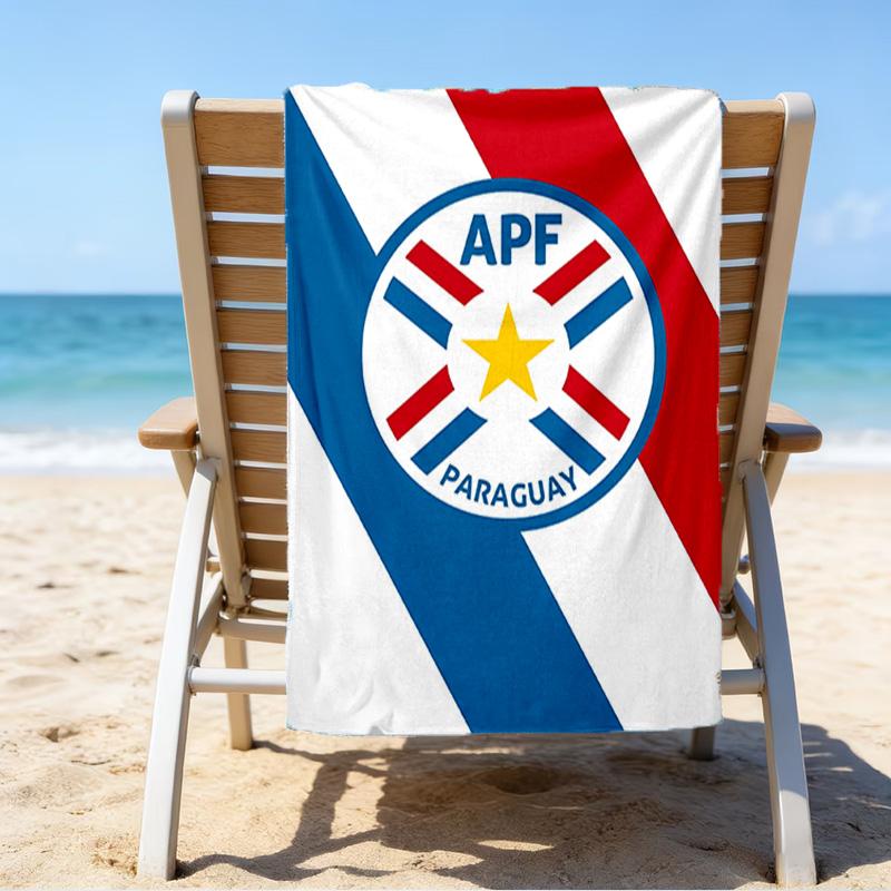 Paraguay's National Emblem Microfiber Beach Towel, Lightweight And Quick-Dry, for Summer Travel, Beach Essential, Swimming Pool Outdoor