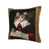Cute Caroon Cat Portrait Photo Frame Art Pillow Case  Novelty Pillow Cover Square Pillowcases For Living Room Sofa