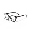 Glasses Cat'S Eye Black Frame Small Fragrance Can Be Matched With Myopia Flat Glasses Men'S High-End Plain Frame Glasses Women
