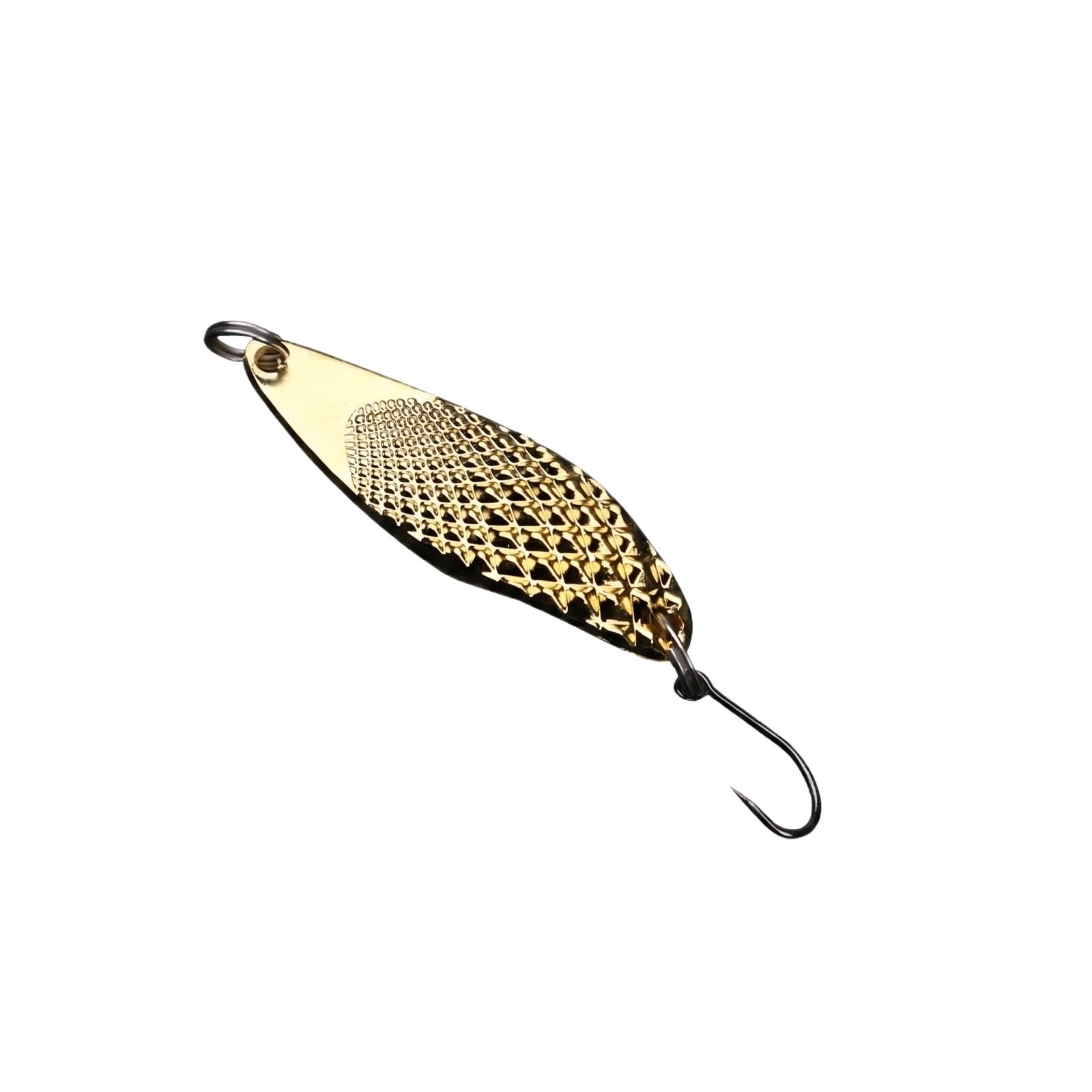 Curved Leech Spoon With Blood Hook Metal one size золотой