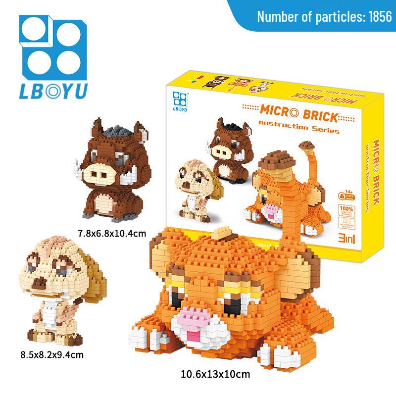 Le Bao Yu Educational Street Vendor Building Blocks for Kids and Adults – Micro Diamond Small Particles, One Piece