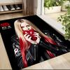 Avril Lavigne'S Gothic Romance Carpet Rug Soft Washable Anti Slip Home Living Room Sofa Mats Personalized Christmas Rug