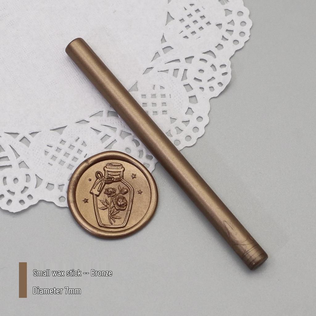 Bețișoare de Ceară de Sigiliu Mat Perlat, 125 Culori, 10x0.7cm, Compatibile cu Pistoale de Ceară, Culori Mixabile