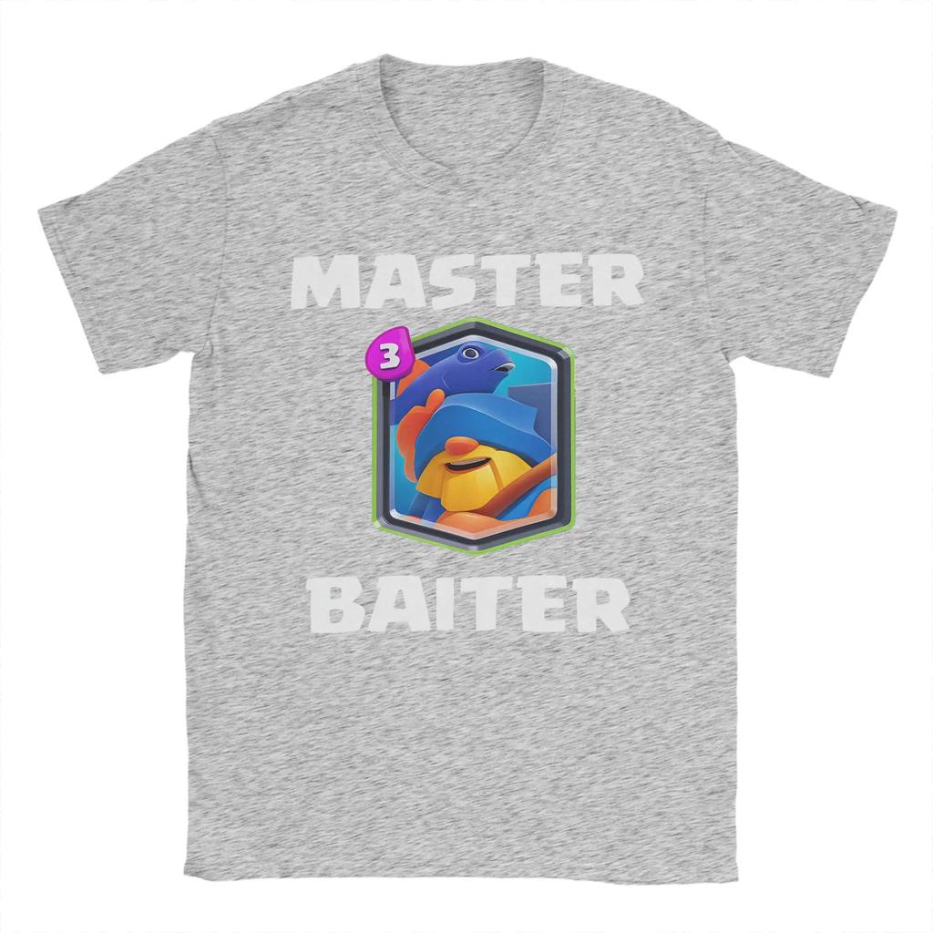 Master Baiter CClashs RRoyales TShirt Men Leisure 100 Cotton Tee Shirt Crewneck Short Sleeve T Shirt Graphic Clothes