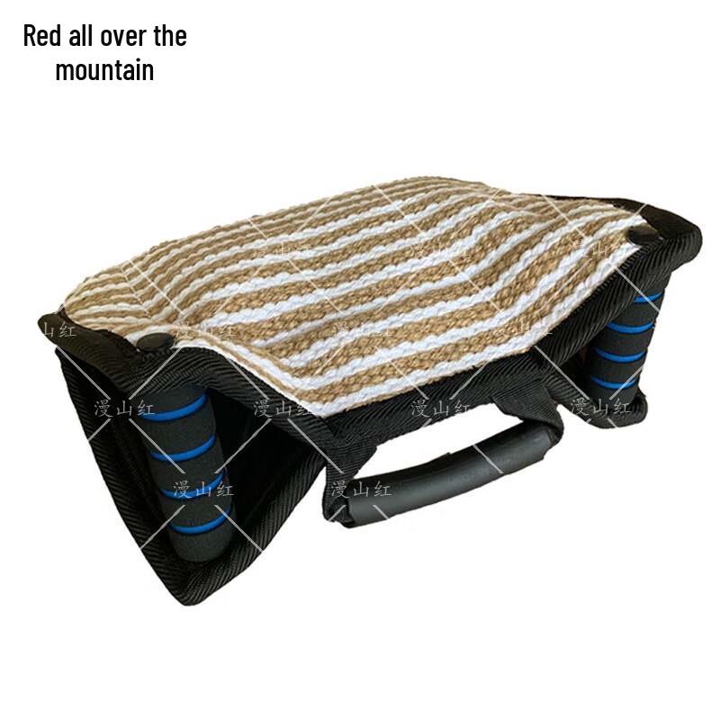 Jute Dog Training Bite Wedge Pillow with Handle