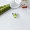 Серебряное кольцо с хризолітом 6.025ct, вес изделия 3,69 гр (2150343)
