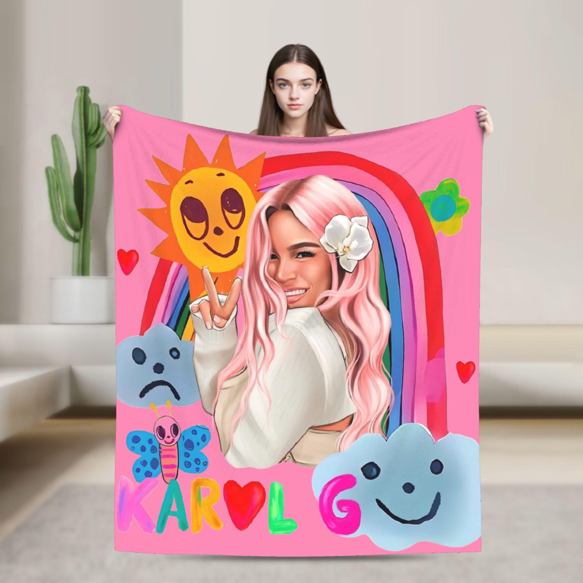 

Women Karols Manana G Sera Bonitos Lover Soft Warm Blanket Plush Throw Blanket Couch Bed Flannel Bedspread Sofa Bed Cover 75x100cm (30x40inch)