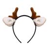 2023 Cute Christmas Plush Antler Ears Headband & Hair Clip