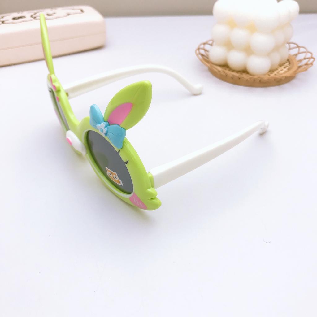 Big-Eared Rabbit Children'S Glasses Silicone Polarized Sunglasses Soft Frame Girl Princess Cute Boy Sunshade Glasses