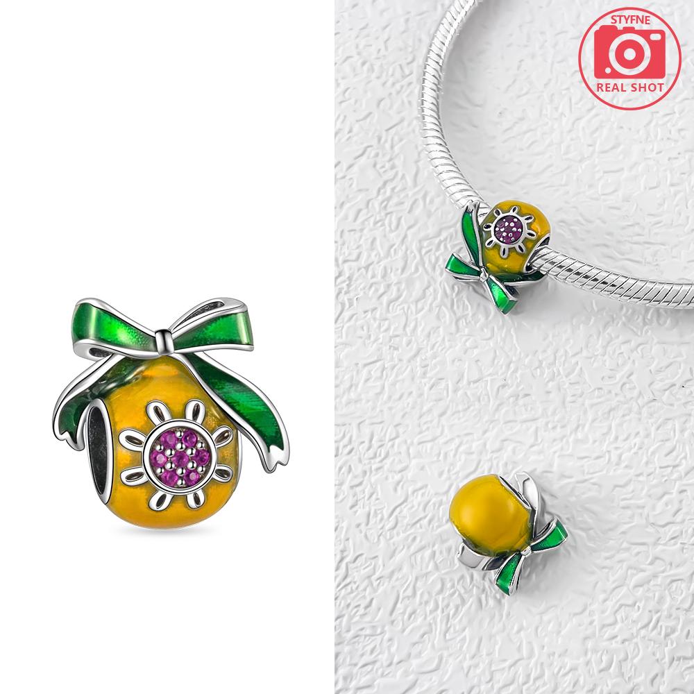 Original Charms Copper Love Heart Bow Tie Santa Claus Image Snowflake Beads Fit Bracelet Women Making Gift Accessory Diy