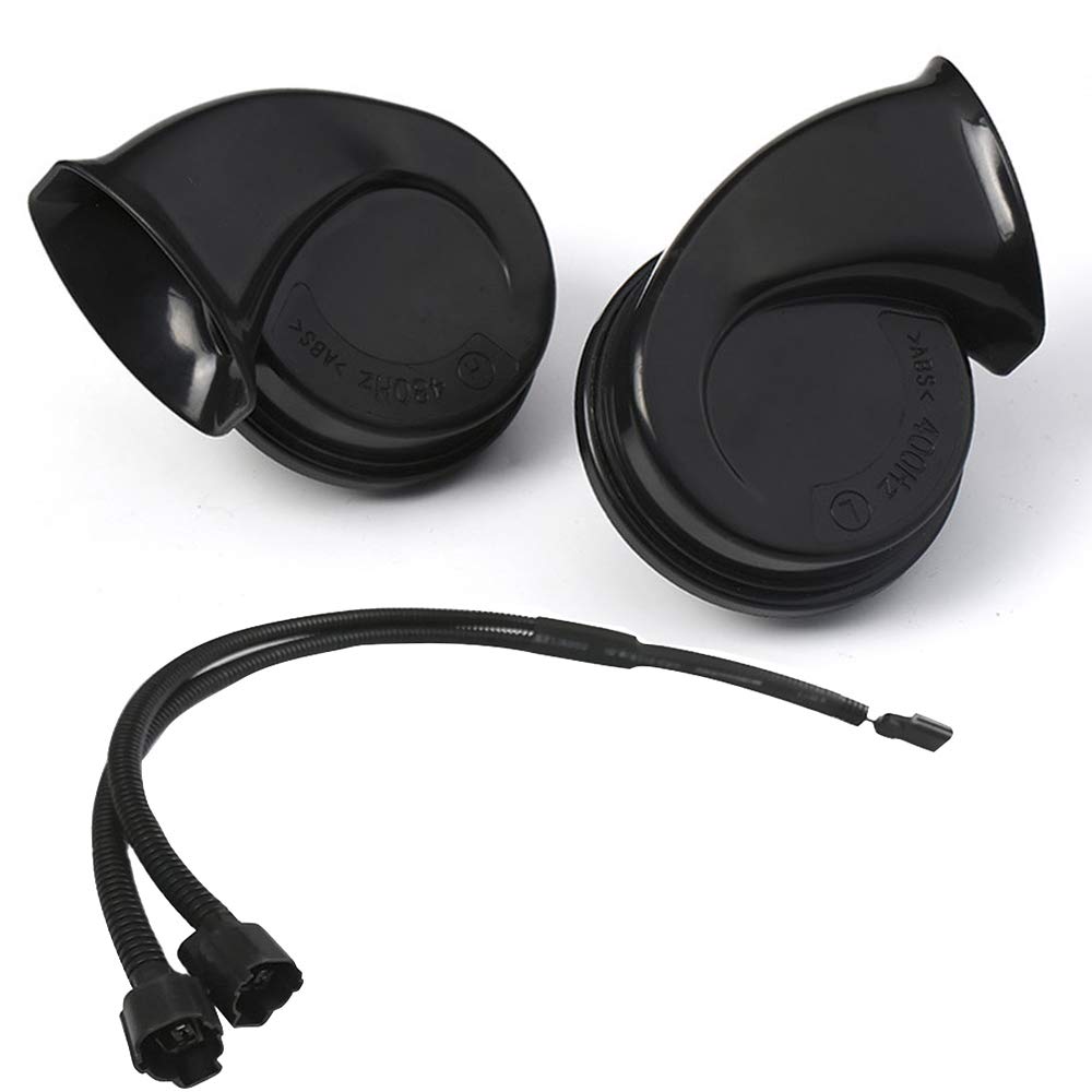 

KYOUDEN Car Horn, Fork-Type Branch Harness Set, 12 V, Waterproof, Universal, 110 db, Treble/Bass Set of 2 Honda car universal horn чёрный