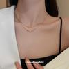 Color Mermaid Ji Pearl Chain Multi-layer Necklace Korean Retro Design Clavicle Chain Fashion Temperament Necklace Women