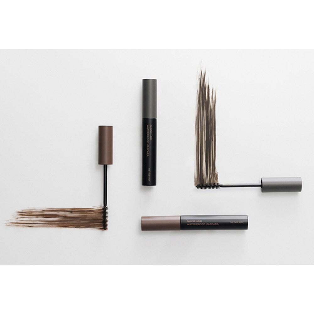 The Face Shop Quick Hair Waterproof Mascara, 01 Natural Black, 1 Pc