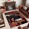 Gothic Illustrations Customize Text Area Rug Suitable for Dining Room Living Rooms Kitchen Playrooms Antislip Carpet Decorate Offices