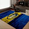 1PC Leeds United Crest Design Rug Game Carpet, Floor Mat for Bedroom Living Room Entryway Rug, Home Decor Idea Gift for Christmas birthday