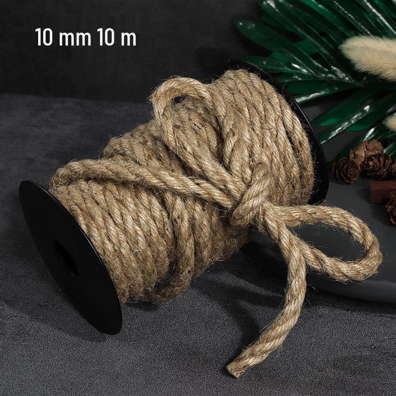 Vintage-Style Handwoven Hemp Rope for Creative DIY Decoration and Vase Bundling