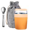 500ml Lunchpot With Foldable Spoon Portable Lightweight Leak-proof Food Jar 316 Stainless Steel