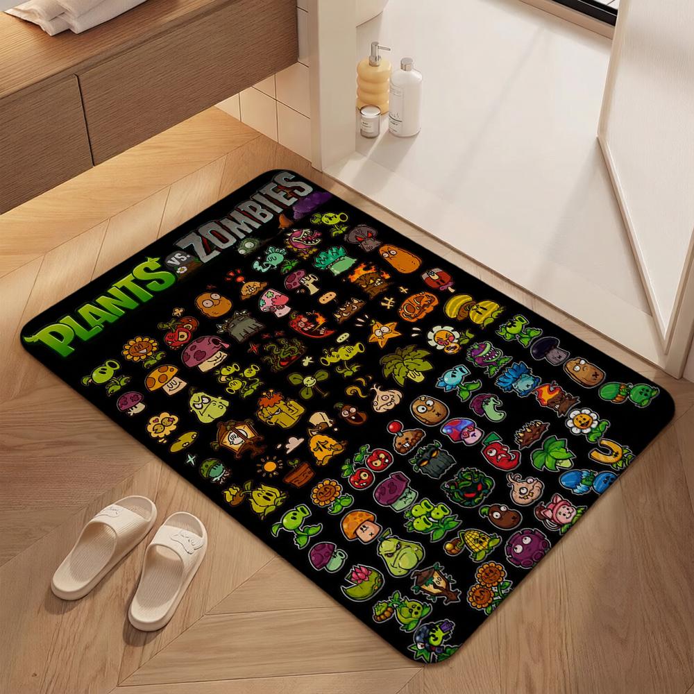 Plants Vs Zombies Carpet Living Room And Bedroom Mats Floor Mats Doormat Office Chair Cushion Room