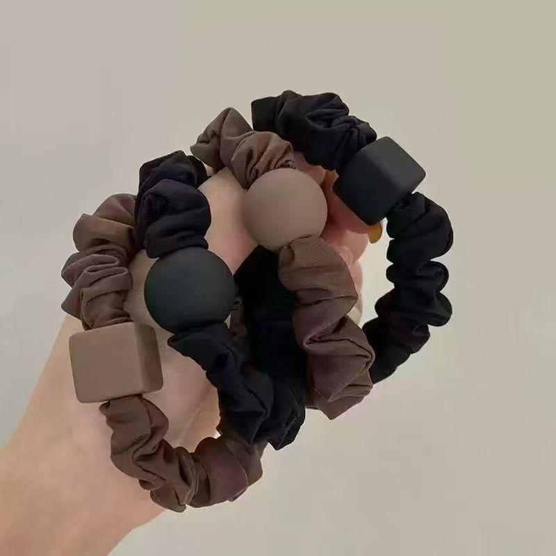 High-End Geometric Minimalist Hair Ties: Versatile Korean-Inspired Rubber Bands for Women