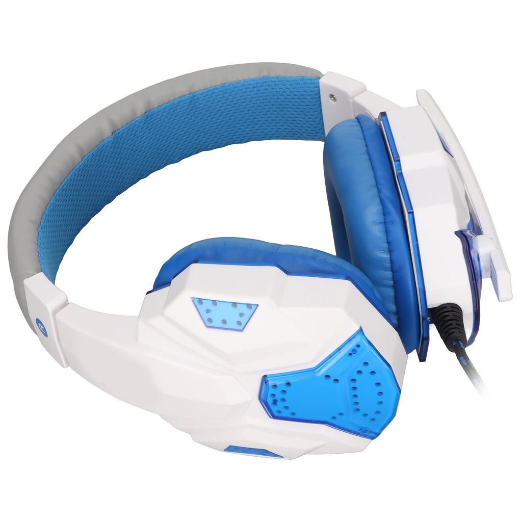   SY830MV Game Headsets   Volume Support Mic   USB Headsets with 3.5mm Microphone for   PC Laptop(Black Blue )