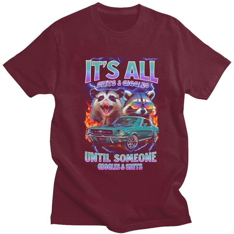 Shits And Giggles Car Meme T Shirt Men Women Short Sleeve Tshirt Streetwear Casual Graphic Tee Tops100 Cotton Slim Fit Clothes