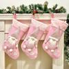 Christmas Socks Fabric Decoration Valentine's Gift Bag Faceless Doll Hanging Ornament for Holiday Home Party Wall Decoration