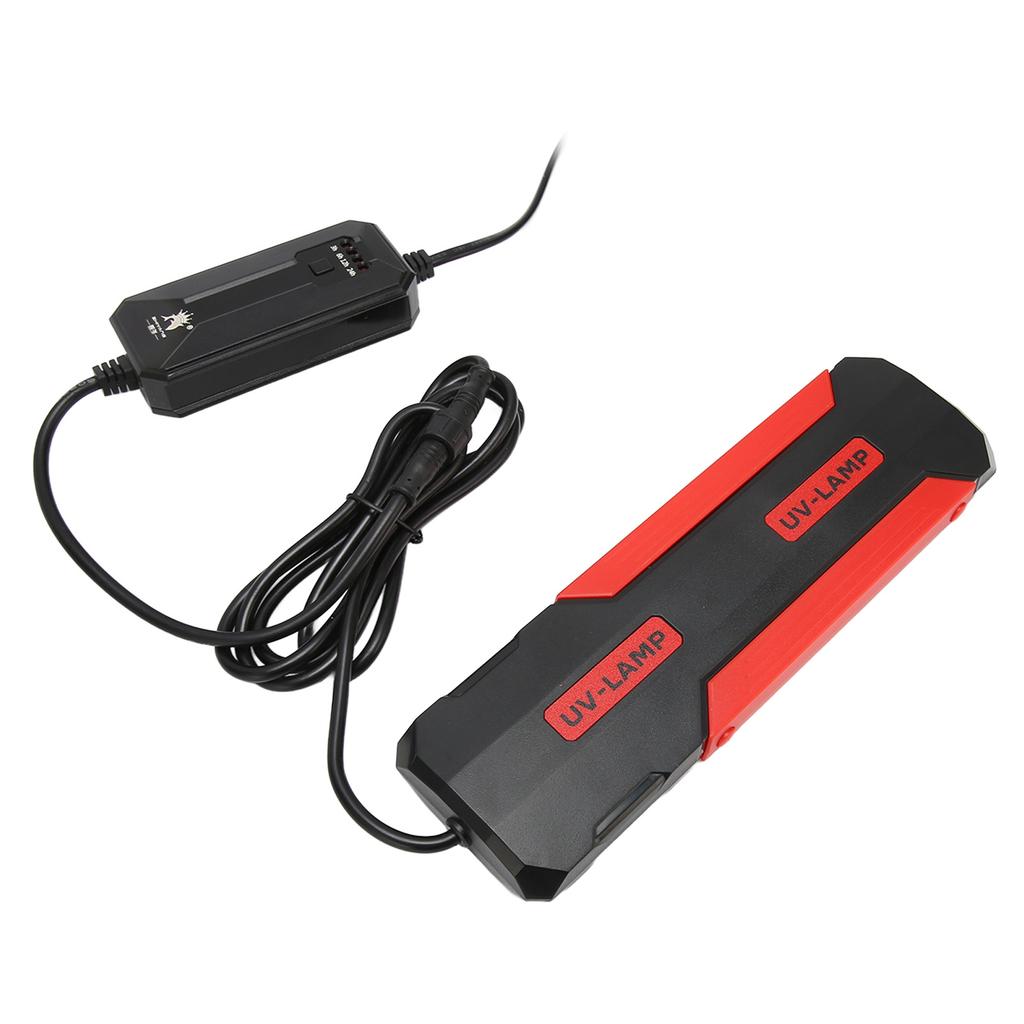 9W akvarijní UV lampa, odnímatelná zadní strana, sterilizační 180 stupňů, čisté akvarijní světlo s inteligentním časovačem
