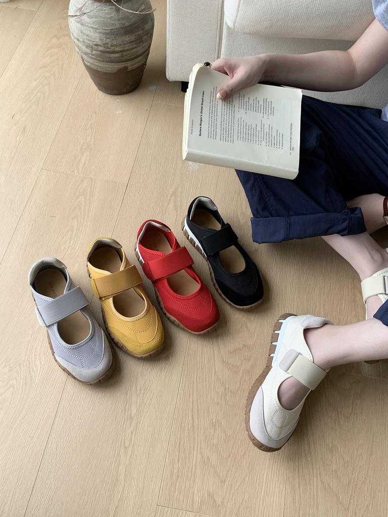 Velcro Mary Jane Shoes 2025 Spring and Summer New Plume Air German Training Shoes 2.5cm Platform Fashion Casual Shoes