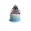 Pirate Ship Sailing Birthday Party Decor Set: Flags, Balloons & Cake Toppers