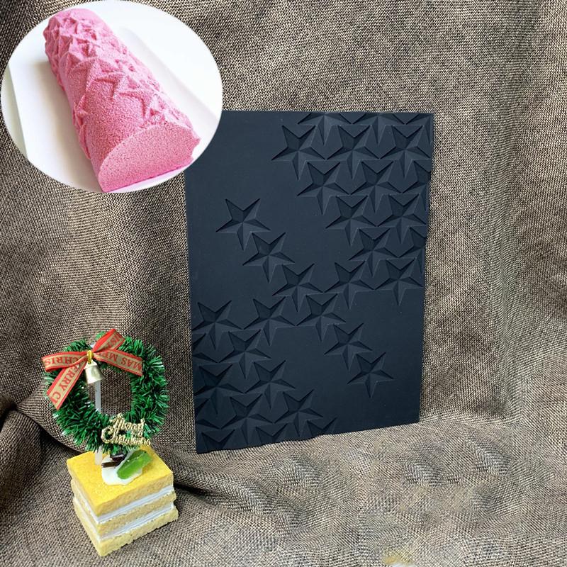 Resuable Cake Texture Silicone Baking Mold Non-stick Pastry Swiss Roll Chocolate Ice Cream Decorative Tools Gadgets Accessories